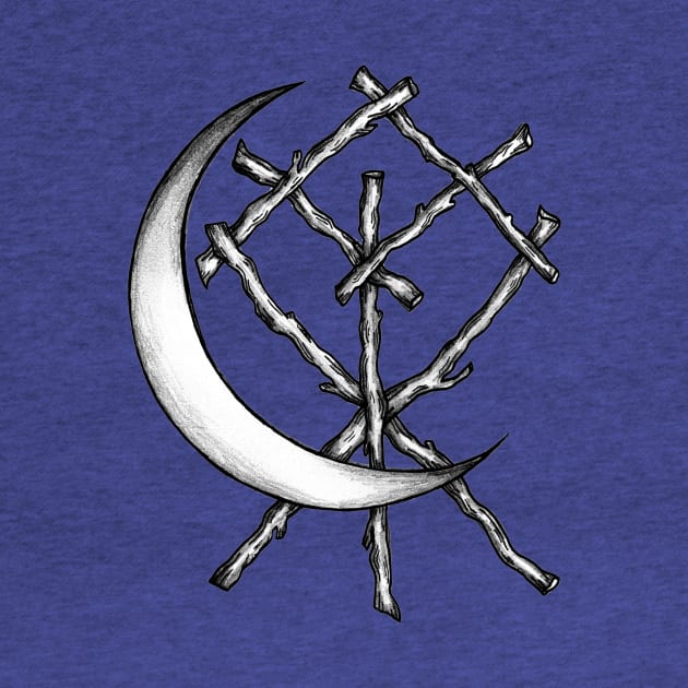 Crescent Moon Rune Binding by NicoleWhelan